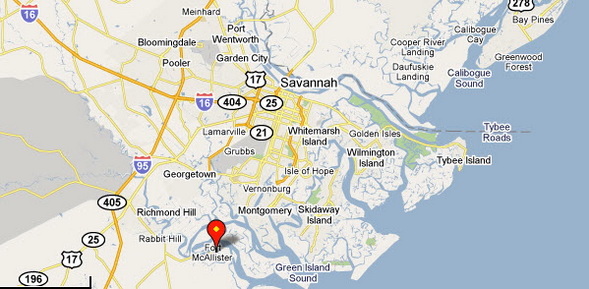 Fort McAllister location